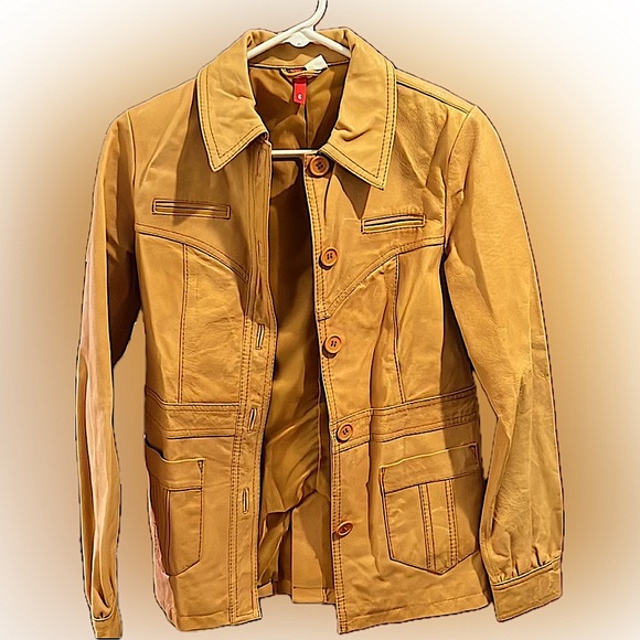 H&M Jackets & Blazers - SOLDVintage H&M NYC Yellow Canvas Jacket - M